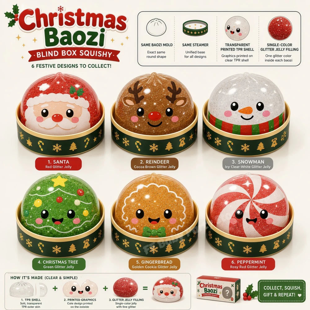 Christmas Dumpling Stress Relief Toy